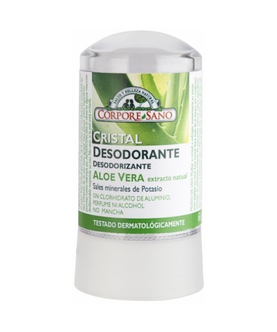 Desodorante mineral potasio aloe vera CORPORE SANO 60 gr