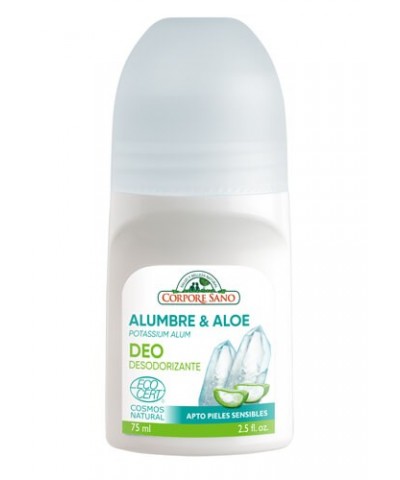 Desodorante Roll-On alumbre CORPORE SANO 75 ml