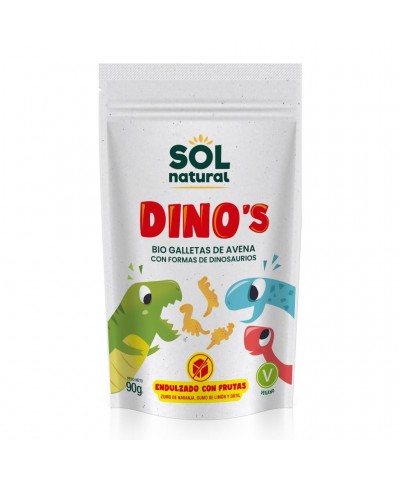 Dinos avena fruta SOL NATURAL 90 gr BIO