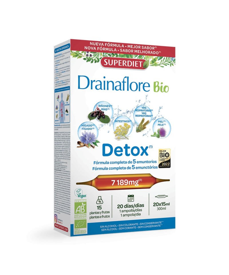 Drainaflore SUPERDIET 20x15 ml BIO