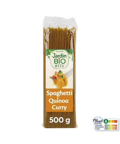 Espagueti quinoa curry JARDIN BIO 500 gr