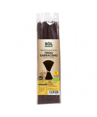 Espagueti trigo sarraceno sin gluten SOL NATURAL 250 gr BIO