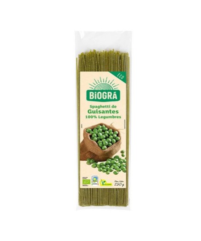 Espaguetis guisantes BIOGRA 250 gr BIO