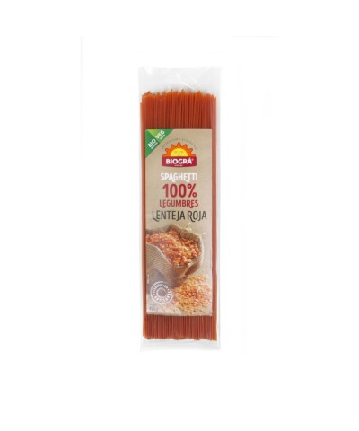 Espaguetis lenteja roja BIOGRA 250 gr BIO
