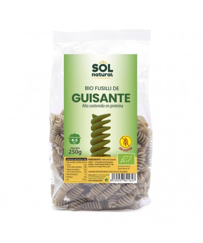 Espiral guisante sin gluten SOL NATURAL 250 gr BIO