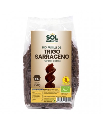 Espiral trigo sarraceno sin gluten SOL NATURAL 250 gr BIO