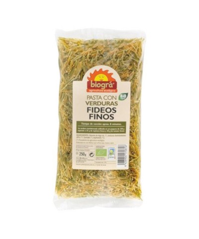 Fideo fino verduras BIOGRA 250 gr BIO