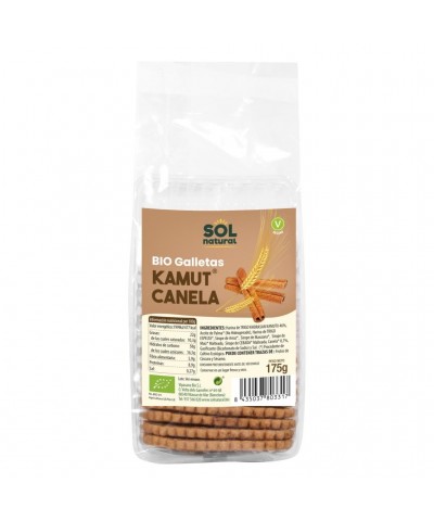 Galleta kamut canela SOL NATURAL 175 gr