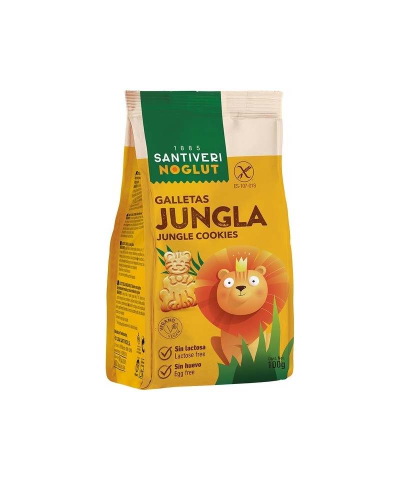 Galleta noglut jungla SANTIVERI 100 gr