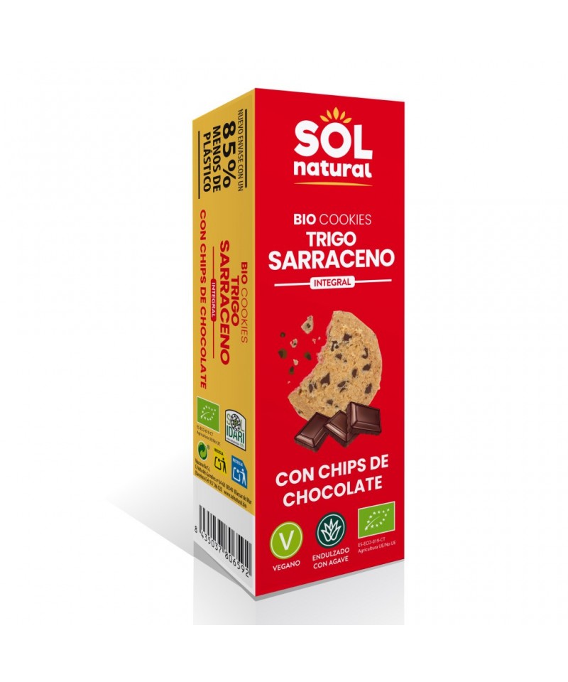 Galleta trigo sarraceno chocolate SOL NATURAL 170 gr BIO