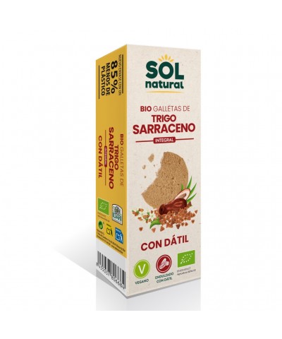 Galleta trigo sarraceno datil SOL NATURAL 170 gr BIO
