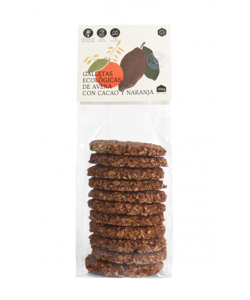 Galletas avena cacao naranja ECOATARRABIA 200 gr BIO