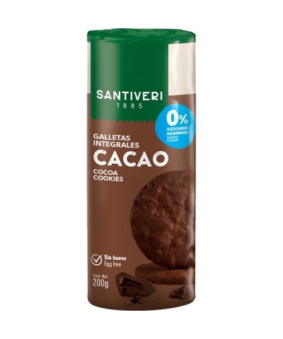 Galletas cacao integrales 0% SANTIVERI 200 gr