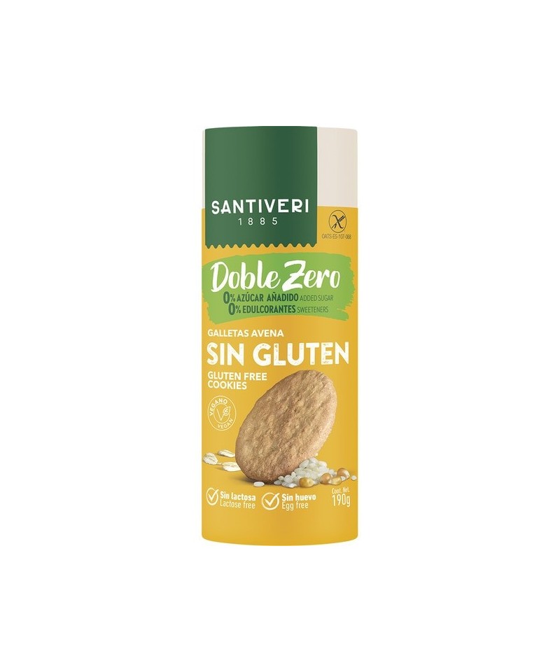 Galletas doble zero sin gluten SANTIVERI 190 gr