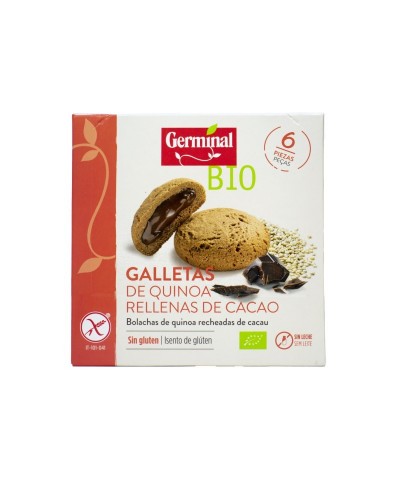 Galletas quinoa rellenas cacao GERMINAL 200 gr BIO
