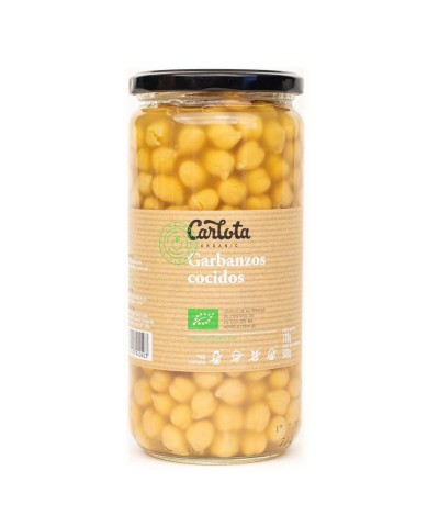 Garbanzos cocidos CARLOTA 720 gr BIO