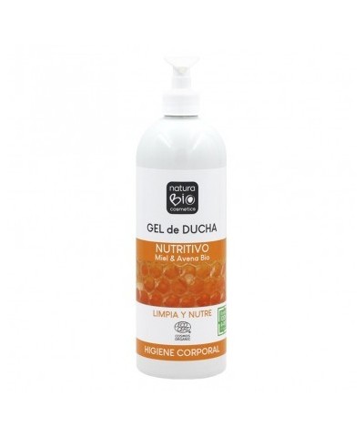 Gel ducha nutritivo miel y avena NATURA BIO 740 ml