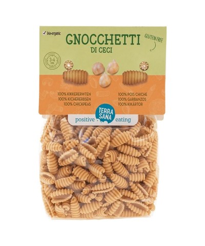 Gnocchetti garbanzo 100% sin gluten TERRASANA 250 gr BIO