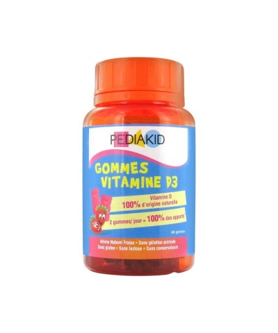 Gominolas vitamina D fresa PEDIAKID