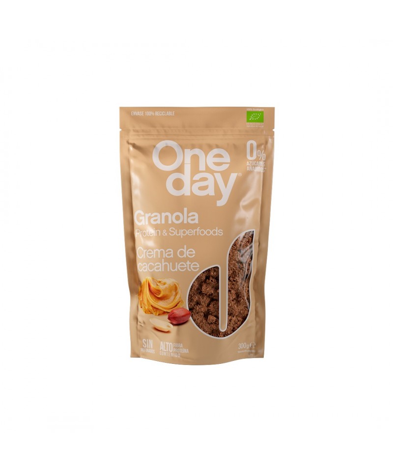 Granola crema cacahuete ONE DAY 300 gr BIO