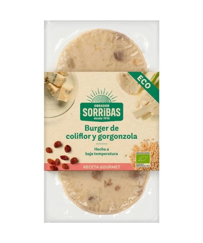 Hamburguesa coliflor gorgonzola SORRIBAS 160 gr BIO