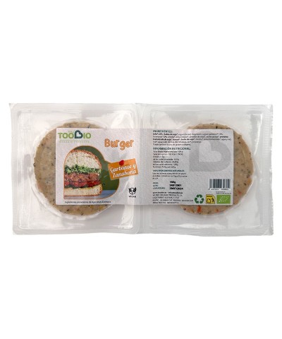 Hamburguesa garbanzos zanahoria TOO BIO 160 gr BIO