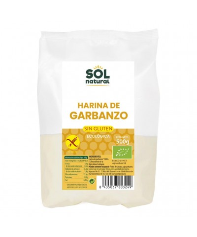 Harina garbanzo sin gluten SOL NATURAL 500 gr BIO