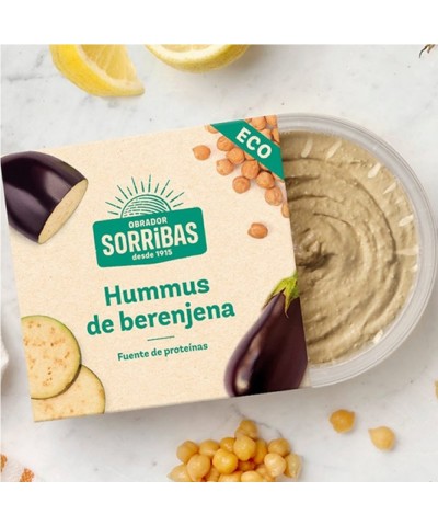 Hummus berenjena asada SORRIBAS 240 gr BIO