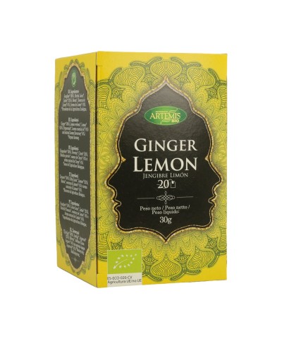 Infusion jengibre limon (20 filtros) ARTEMIS 30 gr