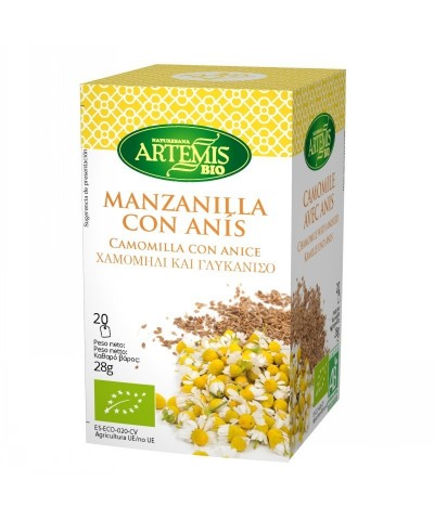 Infusion manzanilla anis (20 filtros) ARTEMIS 30 gr