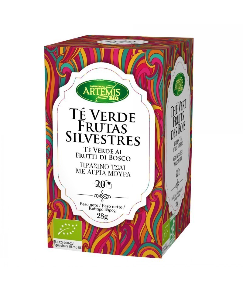 Infusion te verde frutas silvestres (20 filtros) ARTEMIS 30 gr