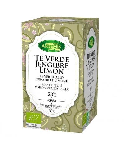 Infusion te verde jengibre limon (20 filtros) ARTEMIS 30 gr