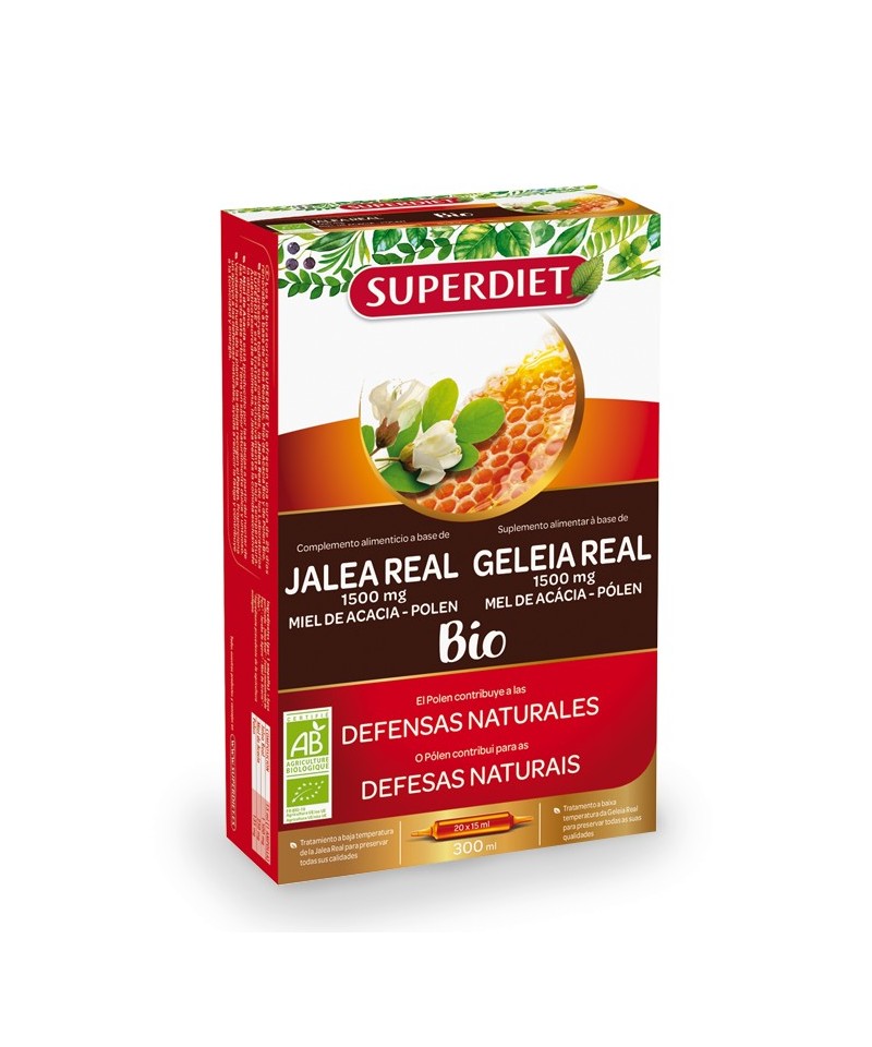 Jalea real 1500 mg SUPERDIET 20x15ml BIO