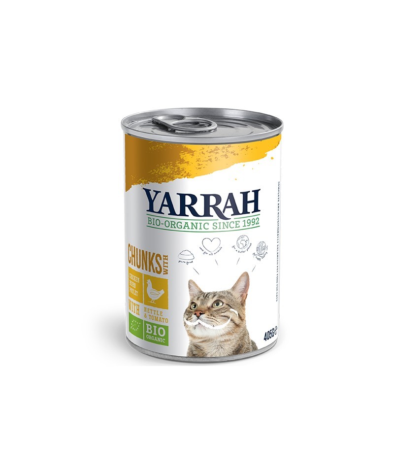 Lata gatos pollo YARRAH 400 gr