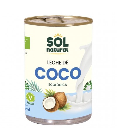 Leche coco en lata SOL NATURAL 400 ml BIO