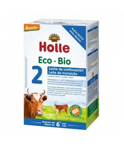 Leche continuacion 2 +6 meses HOLLE 600 gr DEMETER ECO