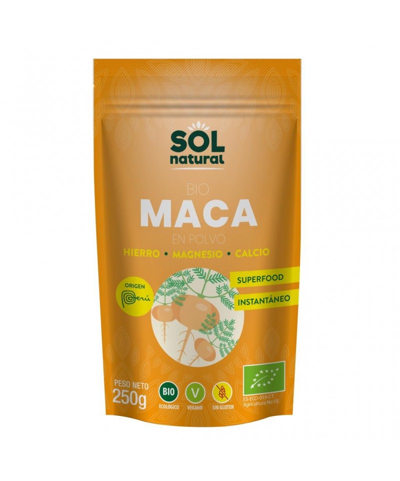 Maca en polvo SOL NATURAL 250 gr BIO