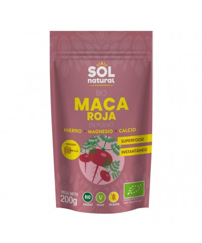 Maca roja en polvo SOL NATURAL 200 gr BIO