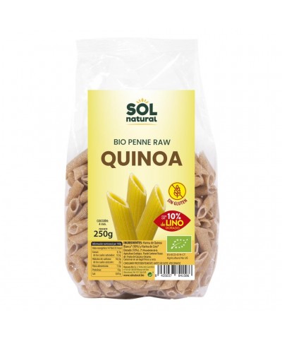 Macarron quinoa con lino sin gluten 250 gr SOL NATURAL BIO