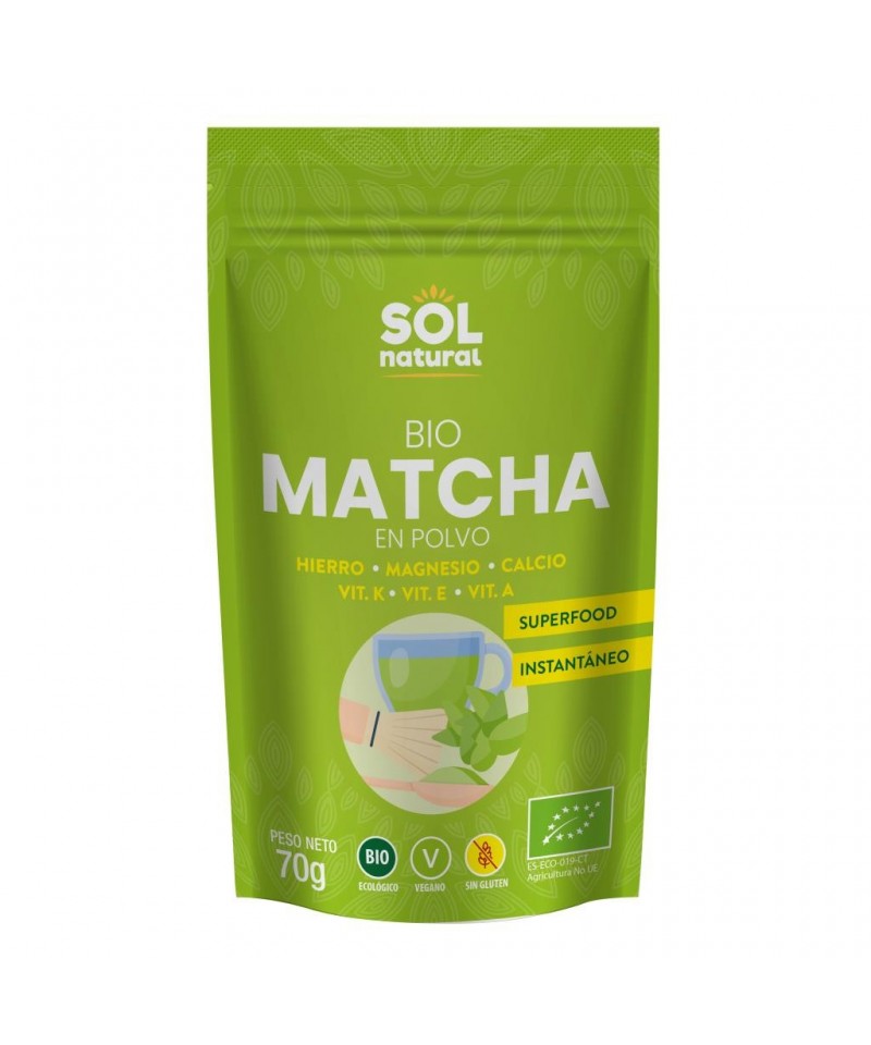 Matcha polvo SOL NATURAL 70 gr