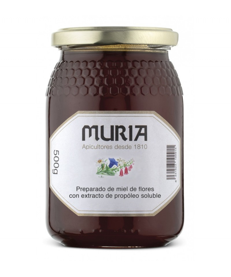 Miel mil flores propoleo MURIA 500 gr