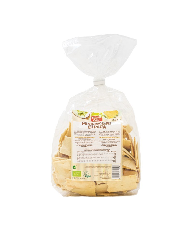 Mini crackers 100% espelta bio FINESTRA 250 gr BIO