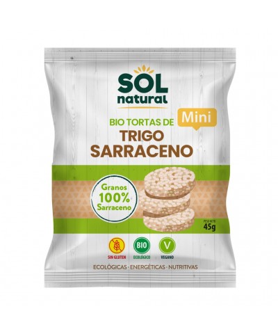 Mini tortitas trigo sarraceno SOL NATURAL BIO 45 gr