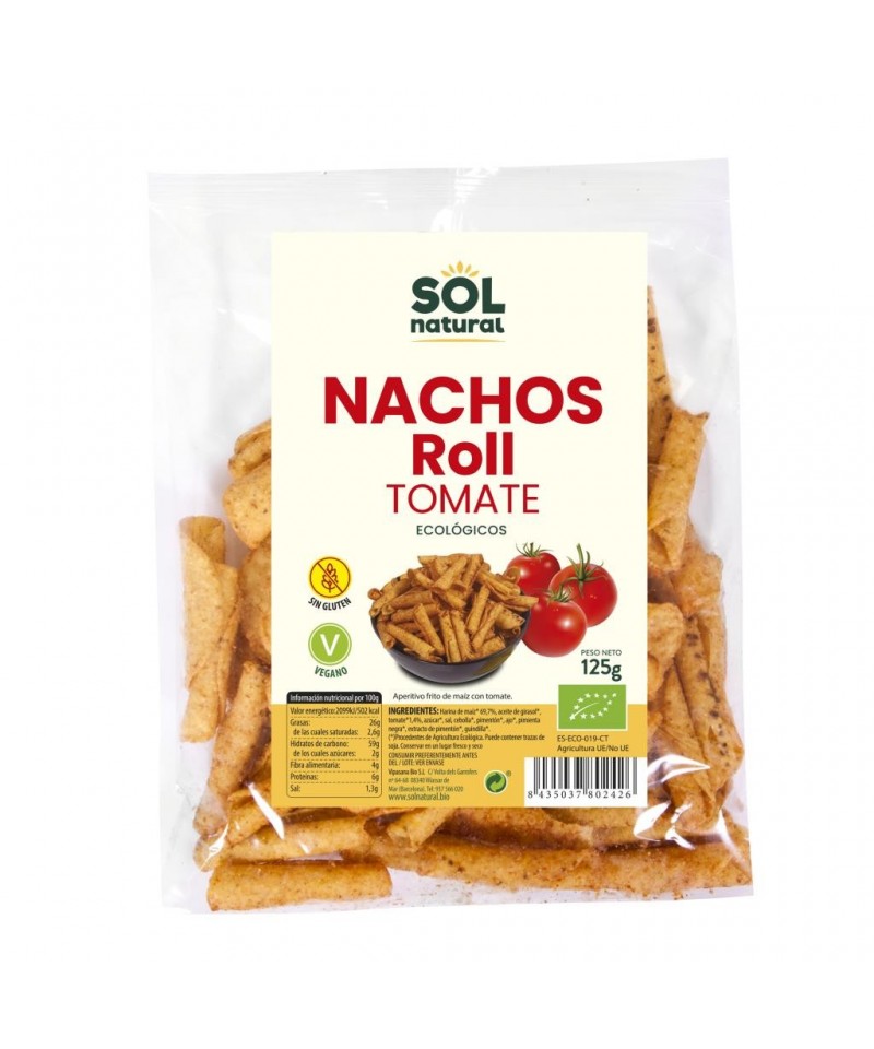 Nachos maiz tomate SOL NATURAL 125 gr BIO