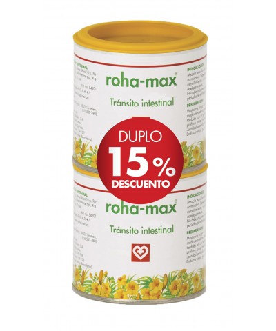 OFERTA ROHA-MAX tránsito intestinal 60 + 60 gr 15 % dto