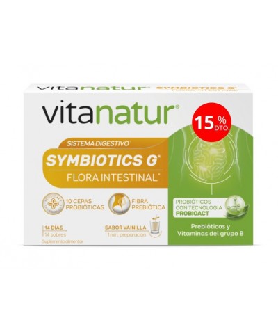 OFERTA Simbiotics G VITANATUR 14 sobres 15% dto