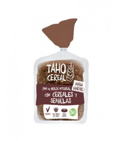 Pan molde integral cereales semillas masa madre TAHO 400 gr BIO