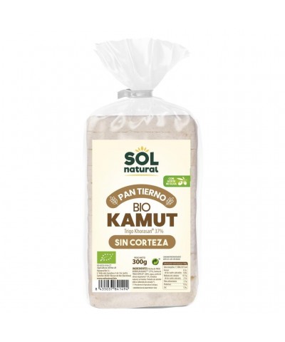 Pan tierno kamut molde sin corteza SOL NATURAL 300 gr BIO