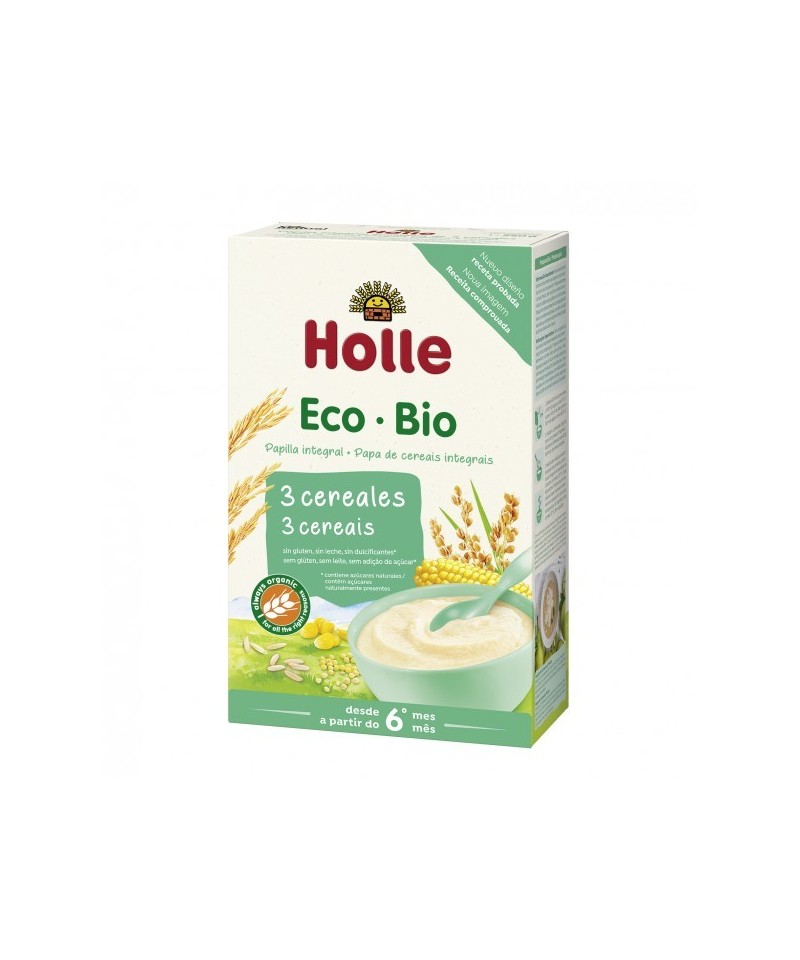 Papilla 3 cereales HOLLE 250 gr ECO