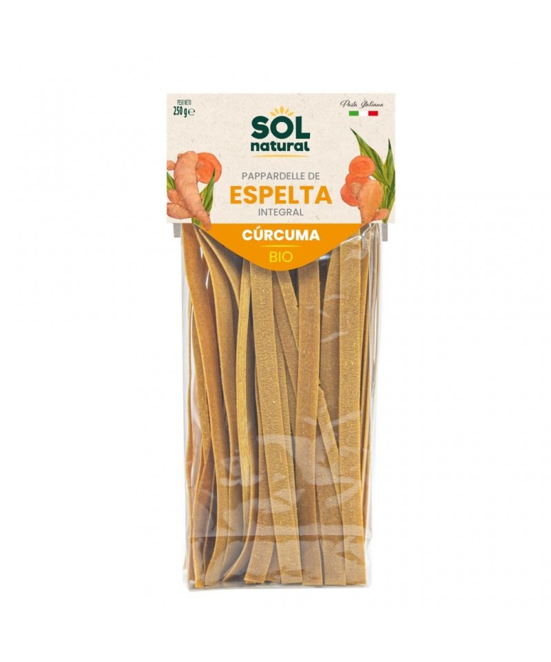 Pappardelle espelta curcuma SOL NATURAL 250 gr BIO